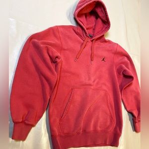 Vintage Jordan Brand Red Pullover Hoodie Sweatshirt Men’s  Center Jumpman Logo